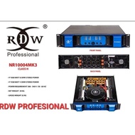 ORIGINAL POWER AMPLIFIER RDW NR10004 4 channel Class H Power RDW Class