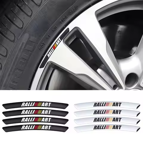 Car Sticker Wheel Hub Rim Logo Decals For Mitsubishi Outlander ASX Eclipse Cross Pajero Lancer EVO T