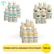 Promo 6 Botol Minuman Susu Yoyic Fermentasi Original Jeruk Blueberry 130ml / Minuman Yoyic Yoyic isi