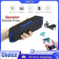 XIKCU Portable Bluetooth Speaker Wireless Mini Speaer Amplifier Stereo Subwoofer Speaker TF/FM Radio