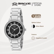 Roscani Sapphire Crystal + Gemstone Bezel | Stainless Steel Watch | Rose Gold | Casual Watch | Ladies Watch