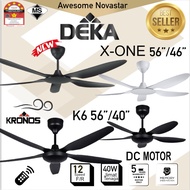 Deka X-ONE 56" 46" / K6 56" 40" / K5 Steel Blade DC motor Remote Control Ceiling fan with 12Speed