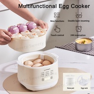 Multifunctional Egg Cooker Egg Boiler 7 Eggs Capacity Electric Egg Steamer Slow Cooker 9 Modes Food
