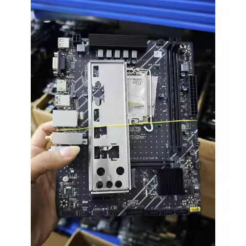 Used mATX Motherboard for PASON H610M-A WIFI LGA1700 DDR4 WIFI BT Dual M.2 12/13/14Gen Intel With IO