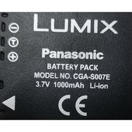 Original Panasonic Lumix  CGA-S007E / DMW-BCD10 / s007 / bcd10 camera battery