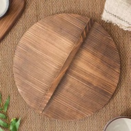 ST/🪁UHFVWooden Pot Cover Household round Wok Lid Thickened Solid Wood Pot Cover Rural Cauldron Lid Water Cylinder Cover