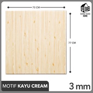 WALLPAPER DINDING KAYU AESTHETIC (BISA COD) Wallpaper Foam 3d Motif Kayu 70x77Cm 3MM Wallpaper Motif