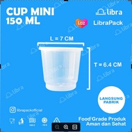 Thinwall Cup 150ml Pack 25pcs Plastik Bulat Cup Puding Food Container