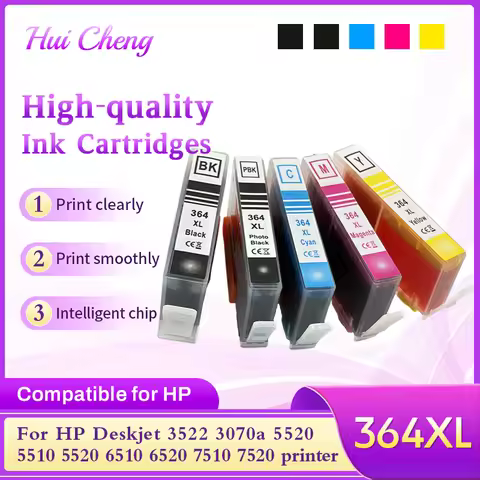 For hp 364XL Ink Cartridges Deskjet 3522 3070a 5520 5510 5520 6510 6520 7510 7520 printer