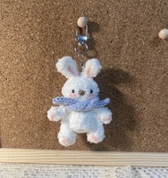 Hand-knitted Wool Crochet Bunny Keychain