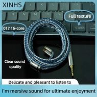 สายอัพเกรดหูฟัง XINHS-017 เงินชุบทองแดงสีฟ้าสีขาวไฮบริด 2.5-3.5-4.4 สำหรับ IE900 IE600 IE300 MMCX TF