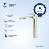 RIGEL Brushed Nickel Basin Mixer Tall Tap MXB8614X (BrNK)