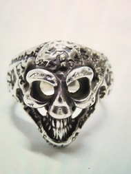 Bwl Bill wall leather silver graffiti skull ring unisex Japan size 15 US 9.5-10 chrome hearts cemete