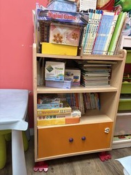 兒童玩具書櫃連儲物櫃