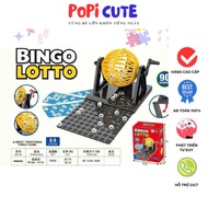 ``` Loto Bingo Wheel Toy Set for Children - 12 Card 90 Number Lottery Machine Durable Material, Suit