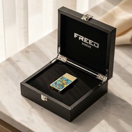 【FREED】彩虹貝殼時尚煤油打火機 - 流光彩貝(金色) 客製刻字
