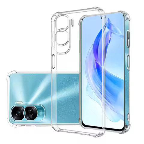 Shockproof Clear Case for Honor 90 Lite CRT-NX1 Soft Silicone Transparent Back Covers for Honor 90Li