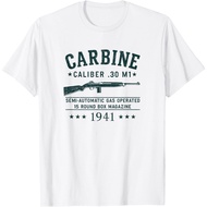 M1 Carbine 1941 Graphic Tee Men's Vintage Military Style Cotton T-Shirt