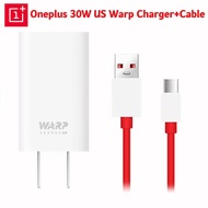 Original OnePlus 8 Pro Warp Charge Power Adapter 30W Charger 6A Type-C สายชาร์จสำหรับ One Plus 9 Pro 9R 8T 8 Nord N100 N10 5G 7T 7 6T 6 5T 5 3T 3 Dash ชาร์จเร็ว