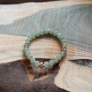 【翡翠】冰透果綠色翡翠設計手珠