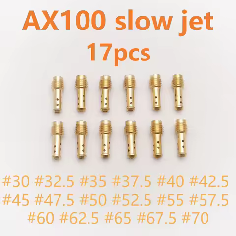17pcs #30-#70 Carburetor Jet Kit for MIKUNI VMTMTMX VM22210 AX100 EN