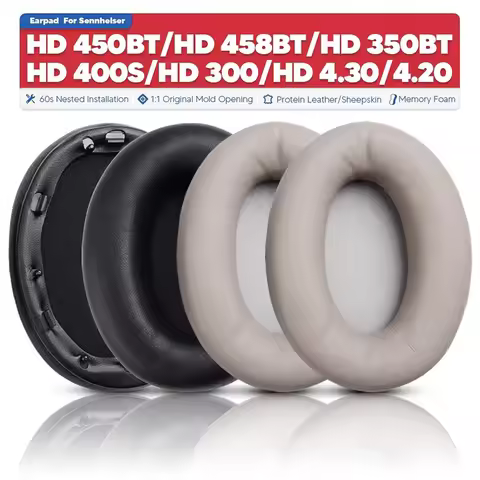 Replacement Earpads For Sennheiser HD 450BT 458BT 300 4.30 4.20 400S 350BT Headphones Accessories Ea