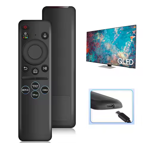 Remote Control Compatible with Samsung TV Neo QLED 8K/4K Crystal UHD QLED OLED Smart TV Charging Rep