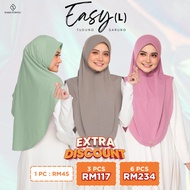 EASY (L DAGU &amp; NO DAGU) SARUNG INSTANT IRONLESS BERDAGU | TUDUNG SAIZ BIDANG 50 | PREMIUM COTTON | AWNING COTTON