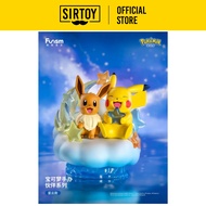 Funism Pokemon Partner Series Pikachu & Eevee (Nebula Ver.) Figure Pokémon Ibrahimovic and Pikachu F