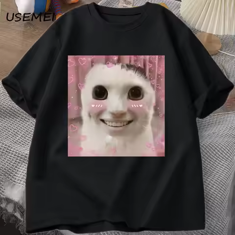Goofy Ahh Cat T Shirt Meme Dank Cursed Weirdcore Cringey T-Shirts Men Women I Got Too Silly Tshirt H