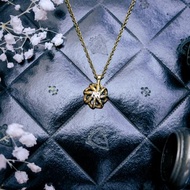 Nina Ricci 鏤空穹頂結繩金銀雙色項鍊—歐洲古董首飾 Vintage