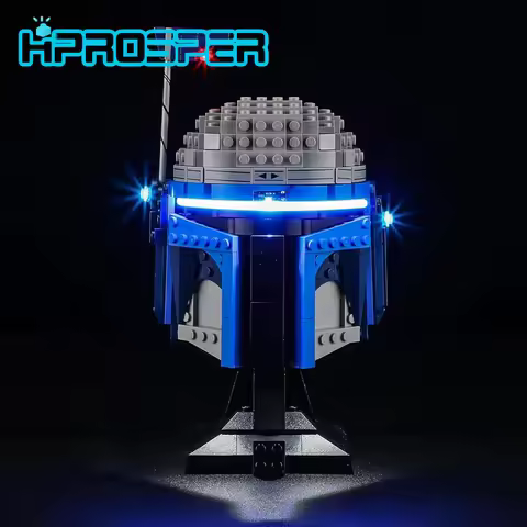 HPROSPER 5V LED Light (No Model) For LEGO 75408 Star Wars Jango Fett Helmet Decorative lights With b