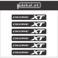 Shimano Deore XT crank arm printed bike sticker (gloss laminate)