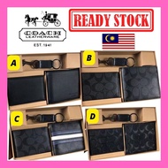 COACH WALLET COACH LEATHER WALLET COACH LELAKI WALLET  SET HADIAH COACH HADIAH AKSESORI FEKSYEN