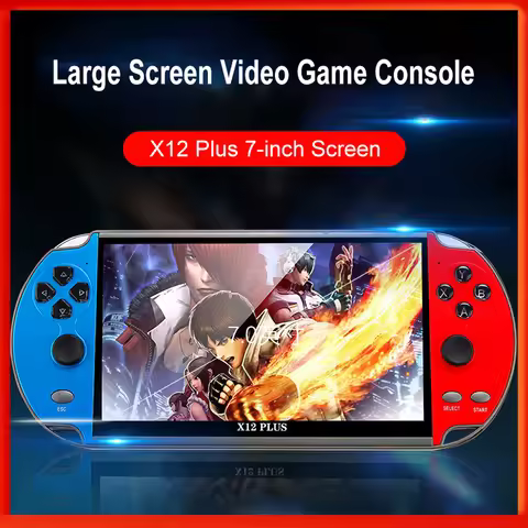 X7/x7 plus/X12 Plus 4.3''/5.1''/7.0'' Game Console Portable Camera MP5 LCD Rechargeable Handheld tv 