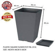 Felton Square Flower Pot FBL 2516 ( 46cm x 46cm x 58cm) / Modern Design Flower Pot Extra Large / Pas