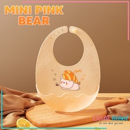 BABY BIB Celemek Makan Bayi Slaber Silikon Anak Bibs Karakter ELSA STITCH MICKEY MINI Karet Baby Bur
