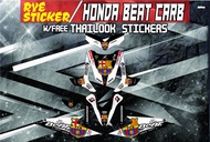 Decals Sticker Motorcycle Decals for Honda Beat 110 Carburator type007
