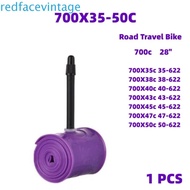 REDFACEVINTAGE TPU Inner Tube, Inner Tube Air Nozzle Bike Inner Tube, Bicycle Accessories X 35-50c 7