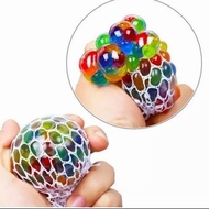 Gudank59 - Squishy Rainbow Deluxe Mesh Deluxe Anti Stress Ball Wine Ball Import Kids Toys Stress Toys ACC73