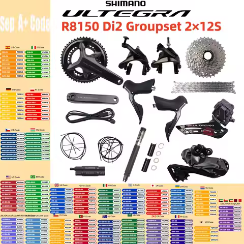 Shimano Ultegra R8150 Di2 Groupset 2x12S R8100 Crankset R8100 Rim Brake R8150 FD RD R8100 Cassette F