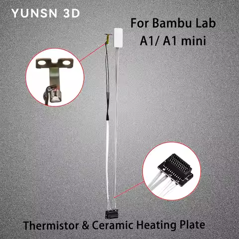 For Bambu Lab A1/A1 mini Thermistor Ceramic Heating Plate Temperature Sensor For A1/A1 mini 3D Print