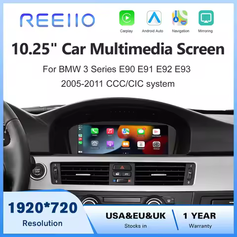 8.9inch Wireless Linux CarPlay Android Car Multimedia Screen for BMW 3 5 Series CCC, E60/E63/E64/E90