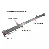 Rel Langsir Aluminium Single (Aluminium Curtain Rail/ Track Single)