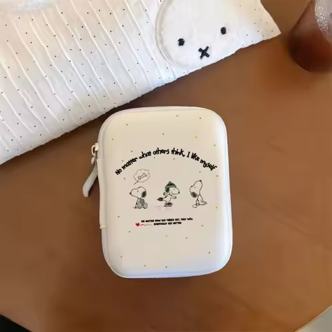 Snoopy High Appearance Digital Storage Bag CCD Camera Organizer Large Capacity Portable Waterproof D