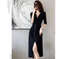 BOO - D8220 Raiya Knitted Midi Dress