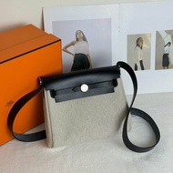 HERMES Herbag zip 20 - 黑銀 K