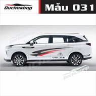 Tem dán xe Toyota  Veloz mẫu thể thao ms03 vip