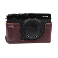 Fujifilm XE4 X-E4 Handmade Leather Camera Half Body Case For Fujifilm XE4 X-E4