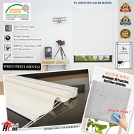[HOMEBLIND] Themal Roller Blinds 100% Blackout Height 6 Feet(183cm) / Sunsceen Solar Blinds / Bidai 